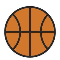einfach Basketball Symbol vektor