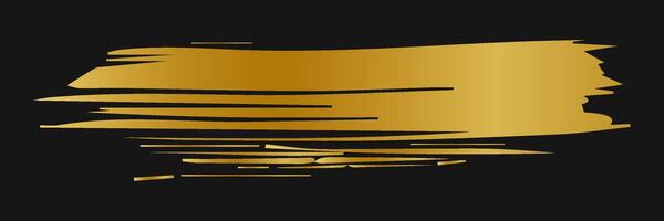 gyllene måla stroke till göra en bakgrund för din design, gyllene varm folie, guld blad vektor