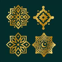 arabicum element för ramadan hälsningar, iftar fest inbjudan. iftar, eid al-fitr dekoration. muslim fest av ramadan månad. vektor