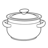 traditionell Curry Topf Gliederung Symbol im Vektor Format zum kulinarisch Entwürfe.