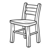 sauber Vektor Gliederung von ein Stuhl Symbol zum vielseitig Anwendungen.