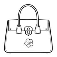 minimalistisch Vektor Gliederung von ein Tasche Symbol zum vielseitig verwenden.