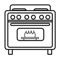 modern matlagning spis översikt ikon i vektor formatera för kök mönster.