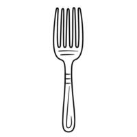 elegant gaffel översikt ikon i vektor formatera för köksutrustning mönster.