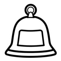 elegant Glocke Gliederung Symbol im Vektor Format zum Benachrichtigung Entwürfe.