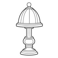 modern Lampe Gliederung Symbol im Vektor Format zum Innere Entwürfe.