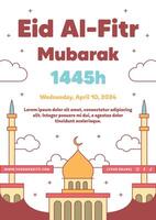 platt ramadan eller Ramadhan social media fyrkant posta design samling med arabicum stil vektor
