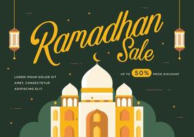Ramadan kareem islamisch Banner. Ramadhan Sozial Medien Poster Hintergrund Design vektor