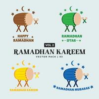 Ramadhan eller ramadan arabicum prydnad vektor eps ikon illustration