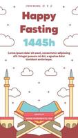 eben Ramadan oder Ramadhan a4 Poster oder Flyer Design Sammlung mit Arabisch Stil vektor
