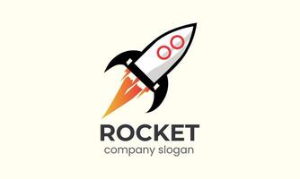 ai generiert Rakete Vektor Logo Symbol Vorlage