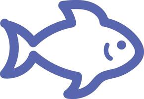 fisk ikon på vit bakgrund vektor