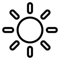 Symbol für die Helligkeitslinie vektor