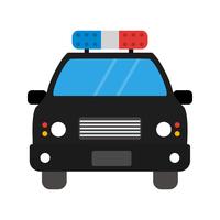 Vektor-Polizeiauto-Symbol vektor