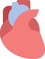 ein Illustration von ein Herz mit ein Blau und rot Herz vektor