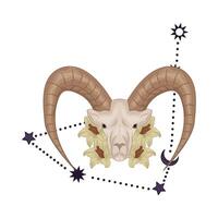 illustration av capricorn zodiaken vektor
