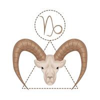 illustration av capricorn zodiaken vektor