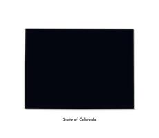 Vektor isoliert vereinfacht Illustration Symbol mit schwarz Karte Silhouette von Zustand von Colorado, USA. Weiß Hintergrund