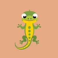 Gecko Karikatur Illustration Clip Kunst Vektor Design