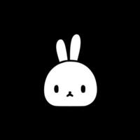 Hase Gesicht - - minimalistisch und eben Logo - - Vektor Illustration