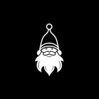 gnome - minimalistisk och platt logotyp - vektor illustration