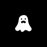 spöke - minimalistisk och platt logotyp - vektor illustration