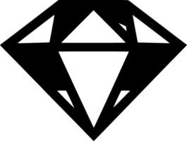 Diamant - - minimalistisch und eben Logo - - Vektor Illustration