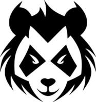 Panda - - minimalistisch und eben Logo - - Vektor Illustration