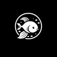 Goldfisch - - minimalistisch und eben Logo - - Vektor Illustration