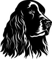 cockerspaniel spaniel - minimalistisk och platt logotyp - vektor illustration