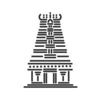 mallikarjuna Tempel Illustration Vektor Symbol.