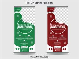 Corporate Business Roll-Up-Banner-Design vektor