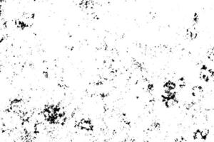 Hintergrund von schwarz und Weiß Textur. abstrakt einfarbig Muster von Flecken, Risse, Punkte, Chips. vektor