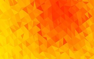 hellgelber, orangefarbener Vektor polygonaler Hintergrund.