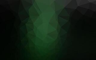 dunkelgrüner Vektor abstraktes polygonales Layout.