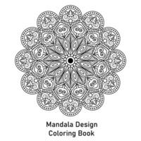 kreativ mandalas för färg bok vektor design