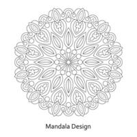 Erwachsene heiter Symmetrie Mandala Design Färbung Buch Seite Vektor Datei