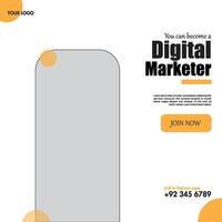 kreativ und Digital Marketing Agentur Poster Design vektor