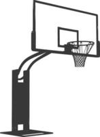 ai generiert Silhouette Basketball Boden Band schwarz Farbe nur vektor