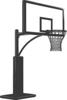 ai generiert Silhouette Basketball Boden Band schwarz Farbe nur vektor