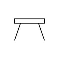Tabelle Vektor Linie Zeichen zum Werbung. geeignet zum Bücher, Shops, Geschäfte. editierbar Schlaganfall im minimalistisch Gliederung Stil. Symbol zum Design