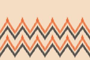 traditionell ethnisch Ikat Motiv Stoff Muster Hintergrund geometrisch .afrikanisch Ikat Stickerei ethnisch Muster braun Sahne Hintergrund Hintergrund. abstrakt, Vektor, Illustration. Textur, Rahmen, Dekoration. vektor