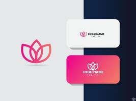 Schönheit Lotus Logo Design Vorlage. vektor