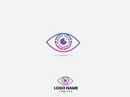 logotyp för ögonteknik vektor