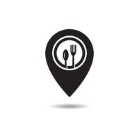 Symbol für Restaurantstandort vektor