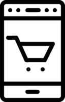 Online-Shopping-Vektor-Symbol vektor