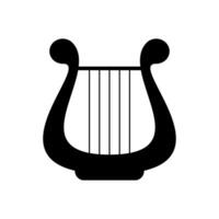 harpa ikon vektor. musik illustration tecken. orkester symbol eller logotyp. vektor