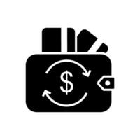 Austausch Symbol Vektor. Geld Austausch Illustration unterzeichnen. Austausch Bewertung Symbol oder Logo. vektor