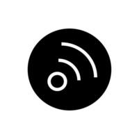 Signal Symbol Vektor. W-lan Illustration unterzeichnen. Antenne und Satellit Signal Symbole. kabellos Logo. vektor