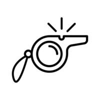 pfeifen Symbol Vektor. Trainer Illustration unterzeichnen. Ausbildung Symbol. Sport Logo. vektor